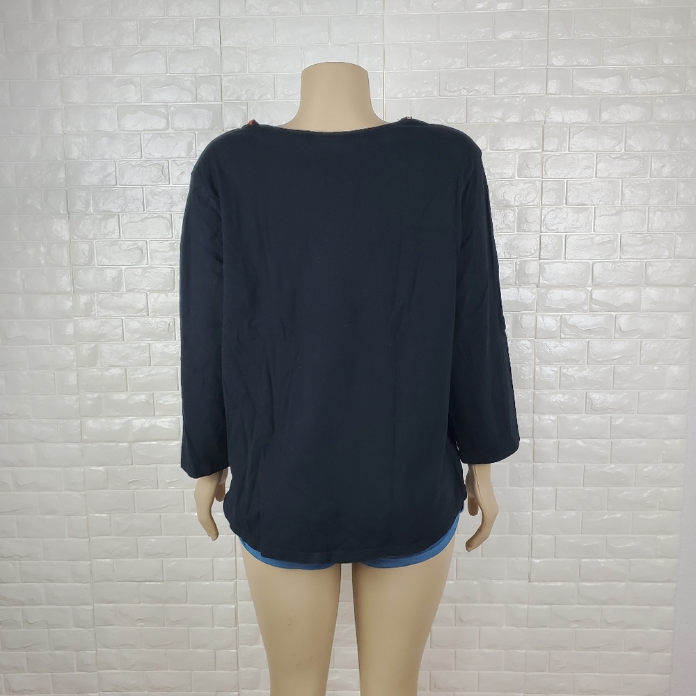 Lucy Bride Black Plus Size Blouse | Casual Women’s Top - Picture 4 of 6